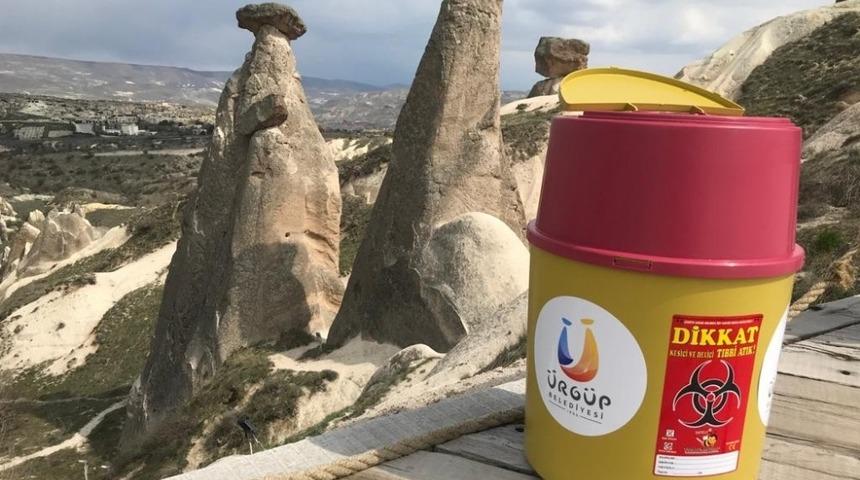 &Uuml;rg&uuml;p&rsquo;te toplum Sağlığı i&ccedil;in tıbbi atık kutuları yerleştirildi