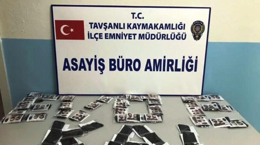 Tavşanlı&rsquo;da 409 adet tıbbi maske ele ge&ccedil;irildi