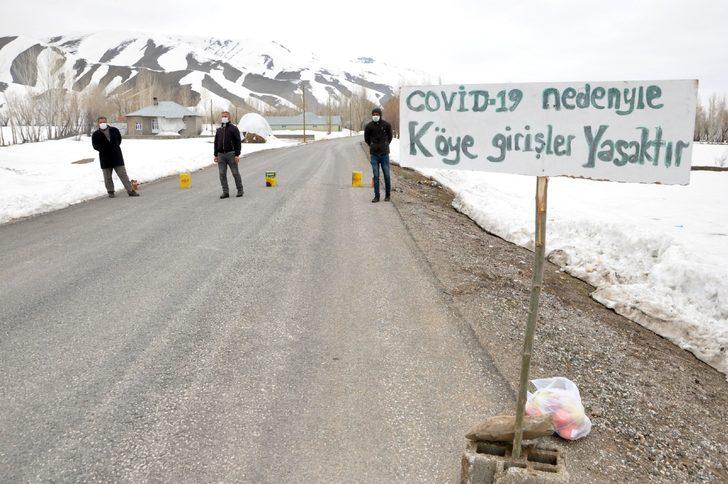 Tabela asarak köyü giriş çıkışlara kapattılar G1