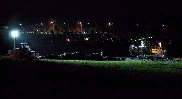 İstanbul'daki salgın hastanelerindeki çalışmalar gece de devam etti G5