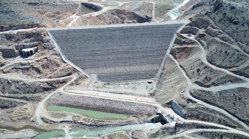 &Ccedil;ermik Kale Barajında &ccedil;alışmalar devam ediyor