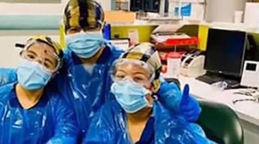 &Ccedil;&ouml;p poşetiyle &ccedil;alışan hemşirelere koronavir&uuml;s bulaştı!