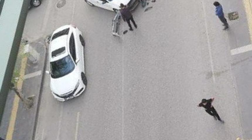 Otomobil ile motosiklet çarpıştı: 1 yaralı