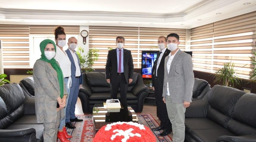 Şehit aileleri ve gazilerden Batman Emniyet M&uuml;d&uuml;r&uuml; Kıra&ccedil;&rsquo;a ziyaret