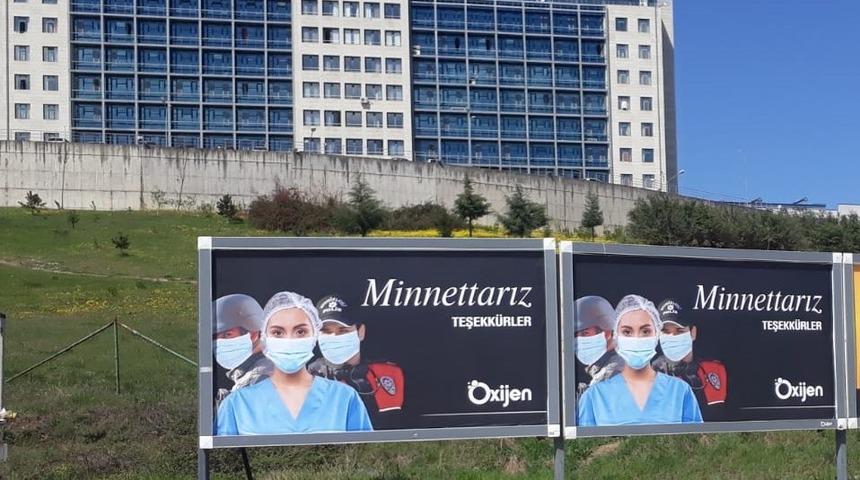 Oxijen&rsquo;den korona savaş&ccedil;ılarına billboardlu teşekk&uuml;r