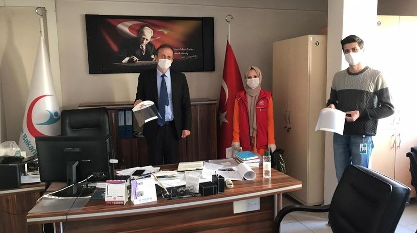 Kdz.Ereğli Gen&ccedil;lik Merkezin&rsquo;den sağlık &ccedil;alışanlarına siper maske desteği