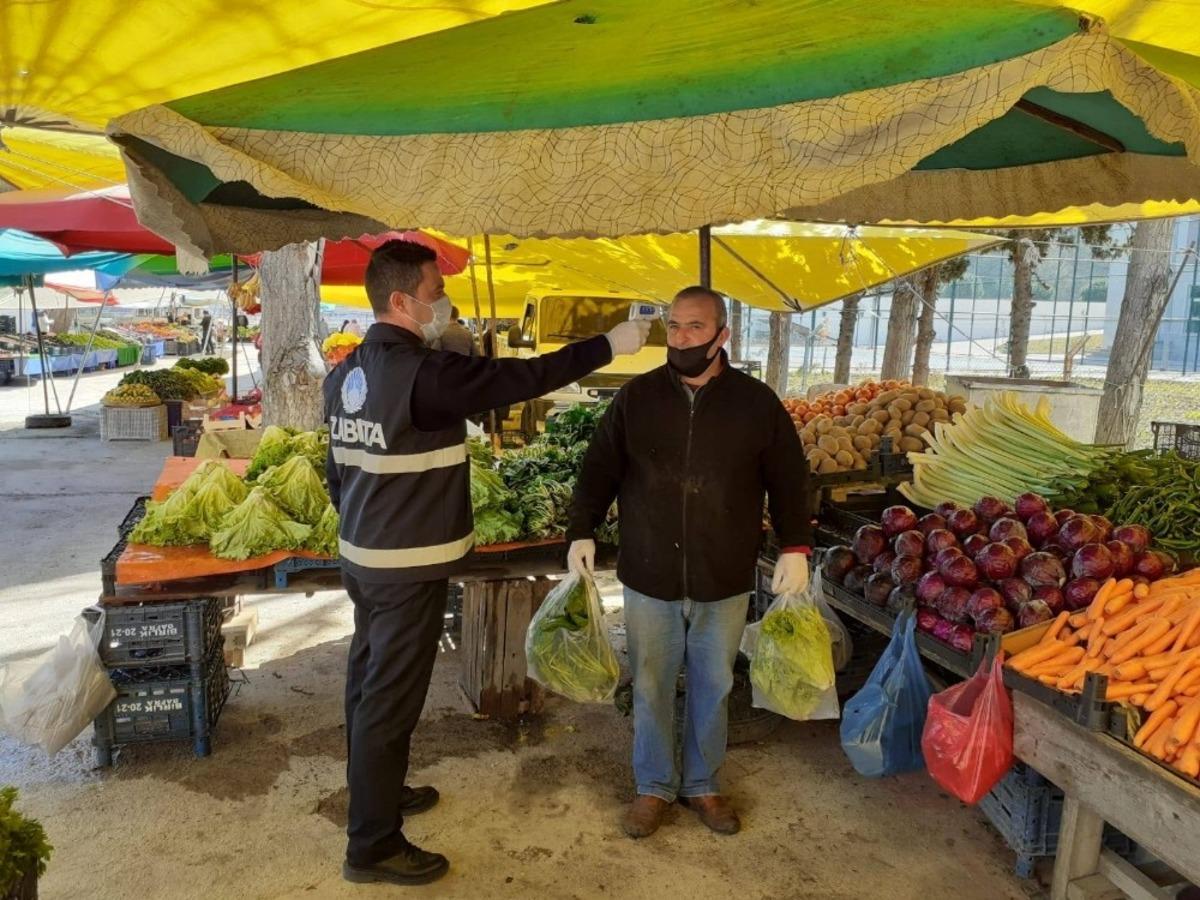T&uuml;rkeli&rsquo;deki pazar yerinde &ouml;nlemler artırıldı