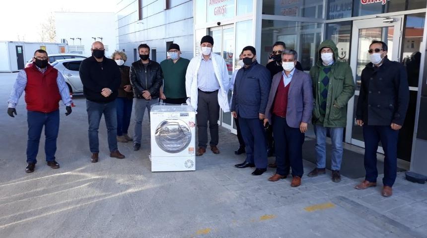Muratlı Devlet Hastanesine çamaşır kurutma makinesi bağışı