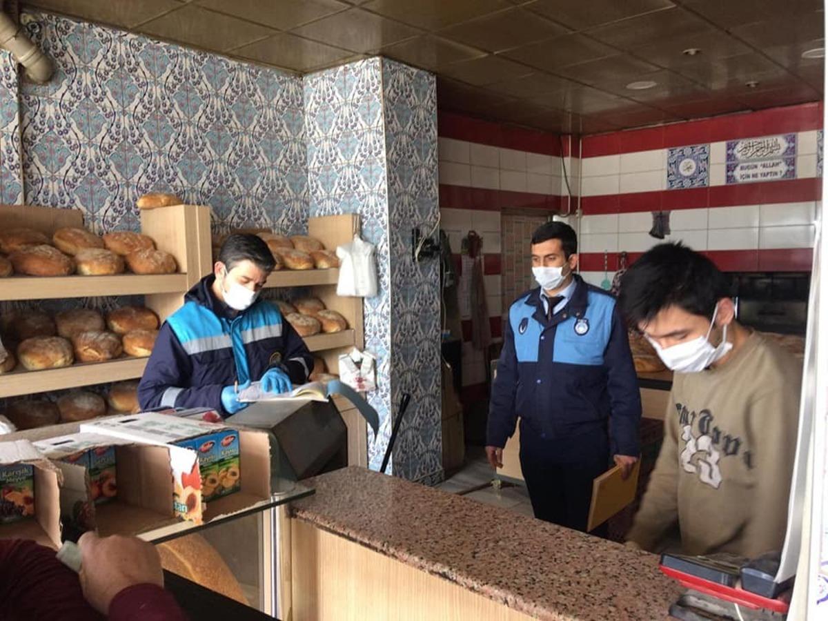 Zabıta ekipleri fırın ve marketleri denetledi