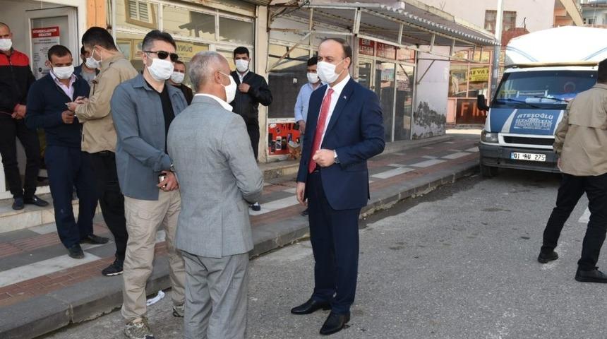 Valiliğin temin ettiği maskeler il&ccedil;elerde dağıtıldı