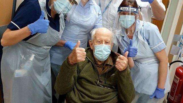 İngiltere’de 101 yaşındaki adam koronavirüsü yendi