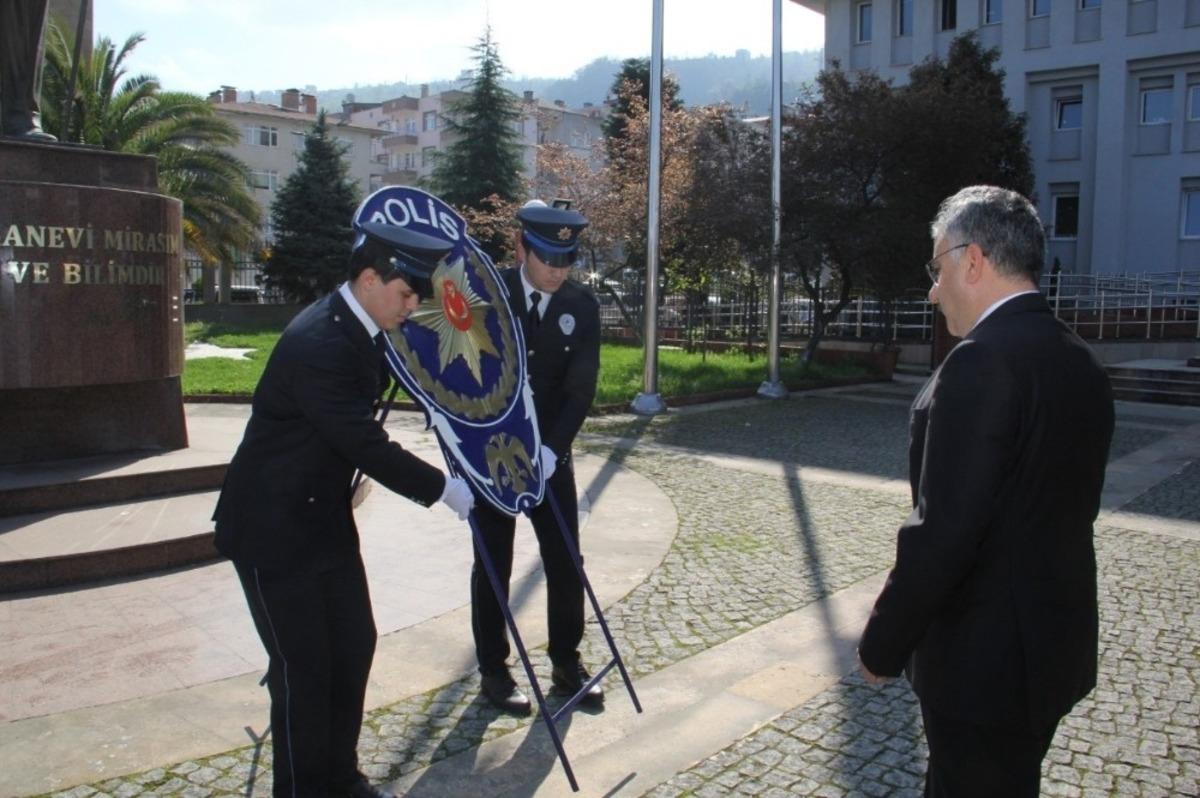 Giresun&rsquo;da T&uuml;rk Polis Teşkilatı&rsquo;nın kuruluş yıl d&ouml;n&uuml;m&uuml; sade bir t&ouml;renle kutlandı