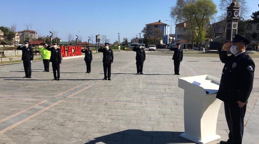 Ala&ccedil;am&rsquo;da sosyal mesafeli Polis Haftası