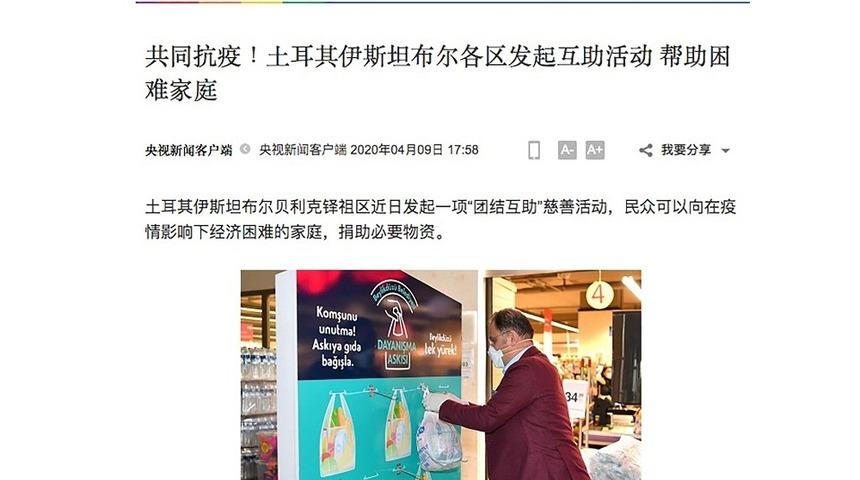 Beylikd&uuml;z&uuml; Belediyesinin kampanyası &Ccedil;in&rsquo;de yankı buldu