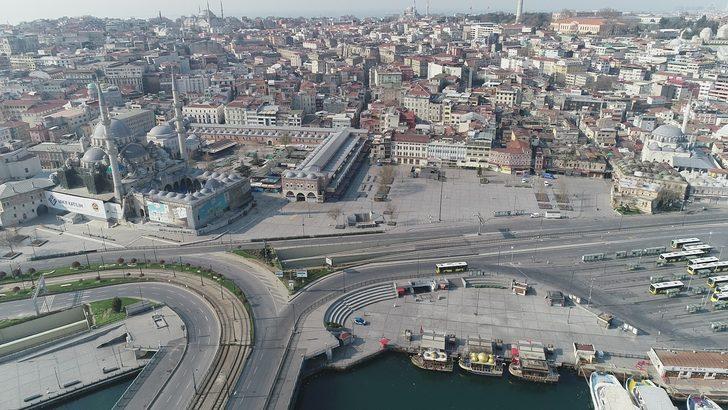 Sokağa çıkma yasağı sonrası İstanbul bomboş kaldı G2