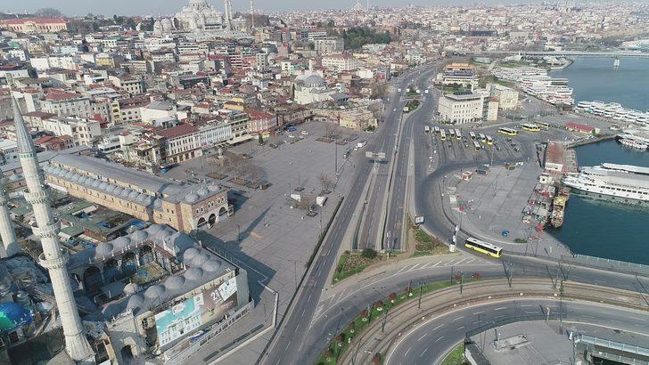 Sokağa çıkma yasağı sonrası İstanbul bomboş kaldı G4