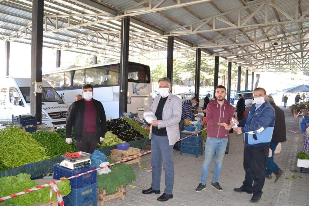 Şaphane pazarında sıkı tedbirler alındı