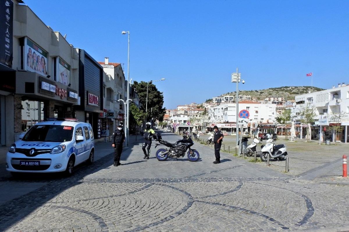 &Ccedil;eşmeliler evlerine kapandı
