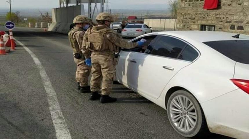 Iğdır  giriş ve çıkışlarında ’koronavirüs’ denetimi