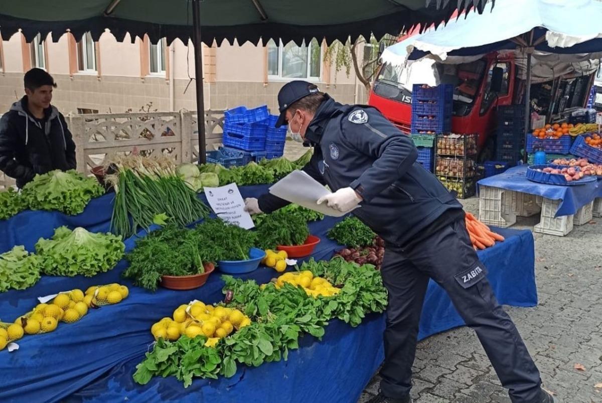Kırklardeli&rsquo;de semt pazarlarında korona vir&uuml;s denetimleri