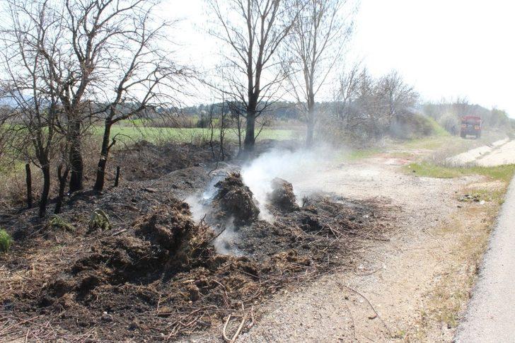 Bayramiç’te ot yangını G1