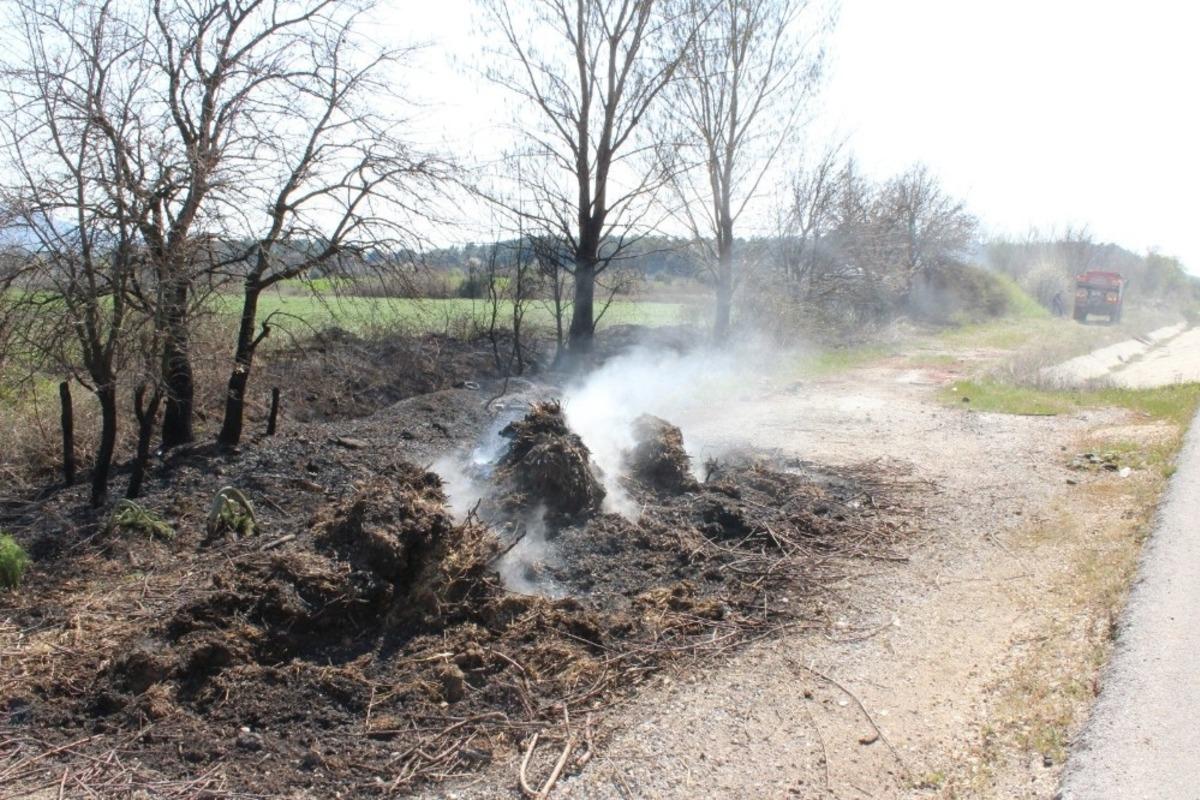 Bayrami&ccedil;&rsquo;te ot yangını