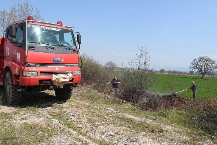 Bayramiç’te ot yangını G2