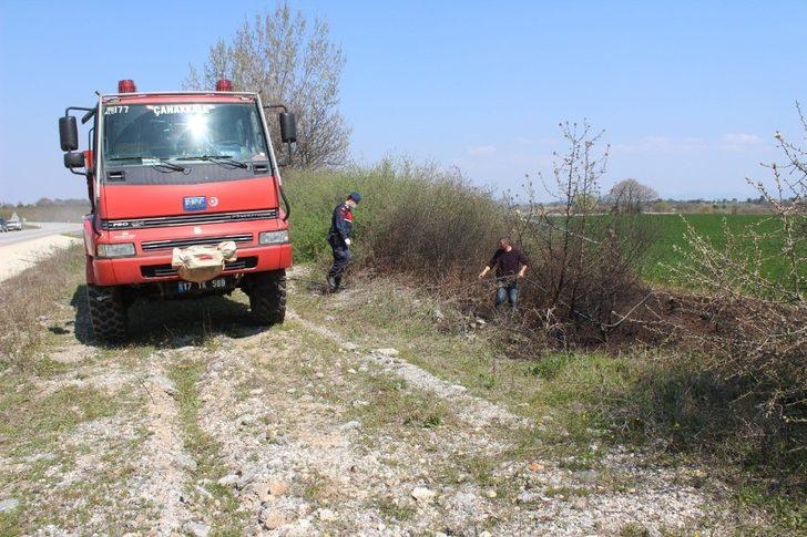 Bayramiç’te ot yangını G3