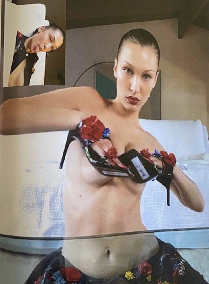 Bella Hadid, Vogue İtalya için çıplak poz verdi G3