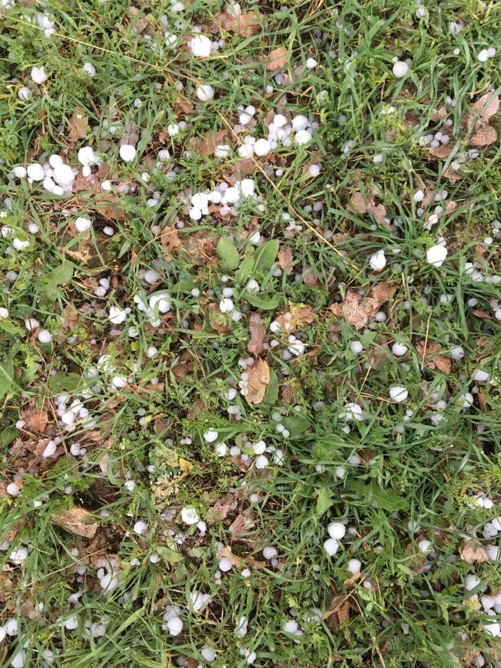 Gercüş’te ceviz büyüklüğünde dolu yağdı G4