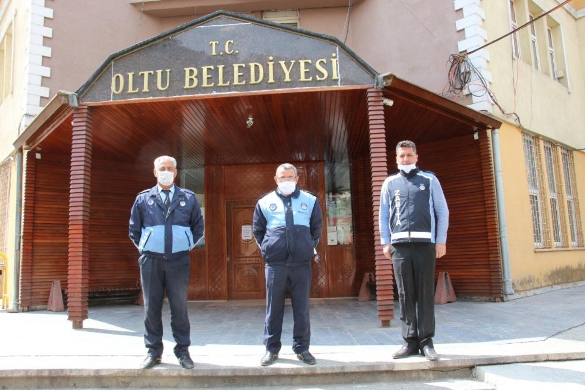 Oltu Zabıta Ekiplerinden &ouml;rnek davranış