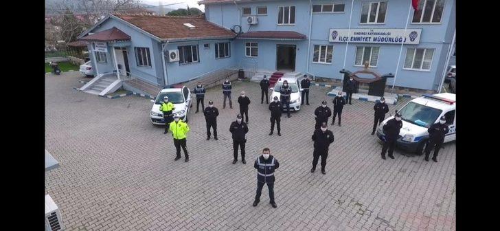 Sındırgı polisinden ‘Evde Kal’ klibi G4