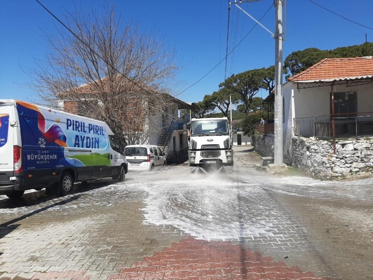 Korona vir&uuml;s g&ouml;r&uuml;len &Ccedil;allı&rsquo;da dezenfeksiyon &ccedil;alışması yapıldı