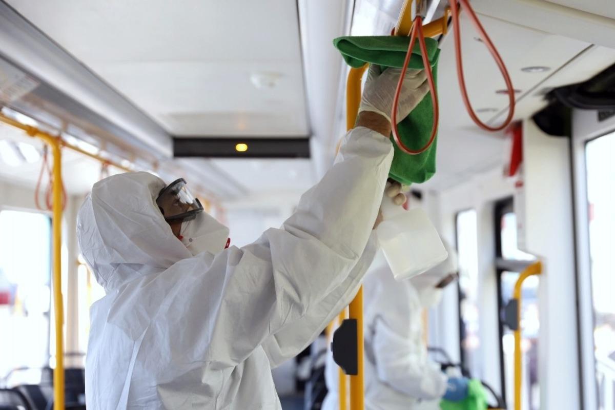 Bursa&rsquo;da ulaşımda hijyen seferberliği