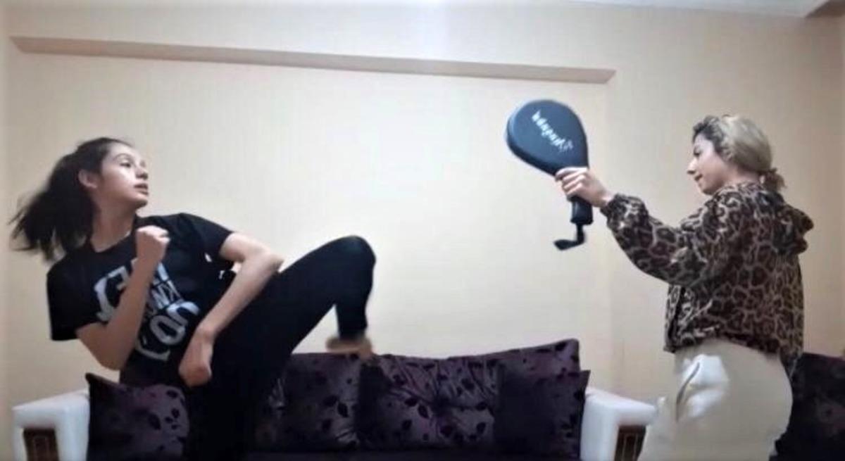 Yozgatlı tekvandoculardan &rsquo;evde kal, hareketsiz kalma&rsquo; mesajı