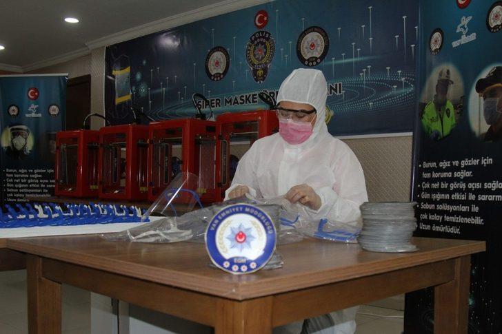 Van polisi kendi siperlik maskesini üretiyor G3