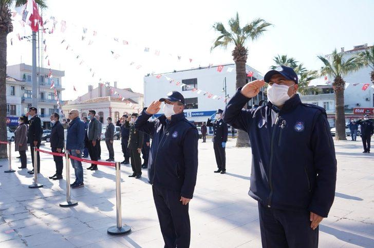 Atatürk’ün Ayvalık’a gelişinin 86. yıldönümü sade bir törenle kutlandı G4