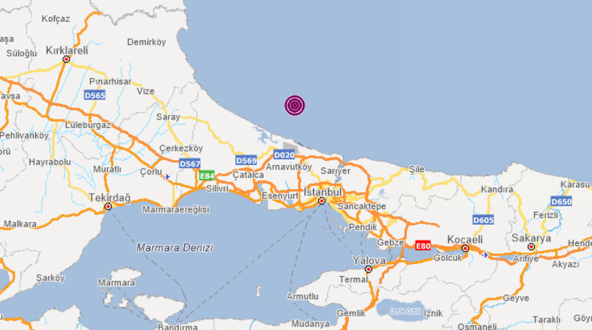 Son dakika: İstanbul'da 3.8 b&uuml;y&uuml;kl&uuml;ğ&uuml;nde korkutan deprem! (AFAD-Kandilli son depremler)