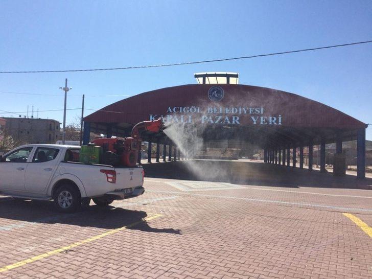 Nevşehir Belediyesi, dezenfekte çalışmalarını aralıksız sürdürüyor G3