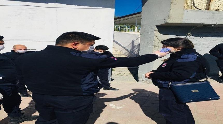 Iğdır B Tipi Kapalı Ceza İnfaz Kurumunda korona &ouml;nlemleri artırıldı