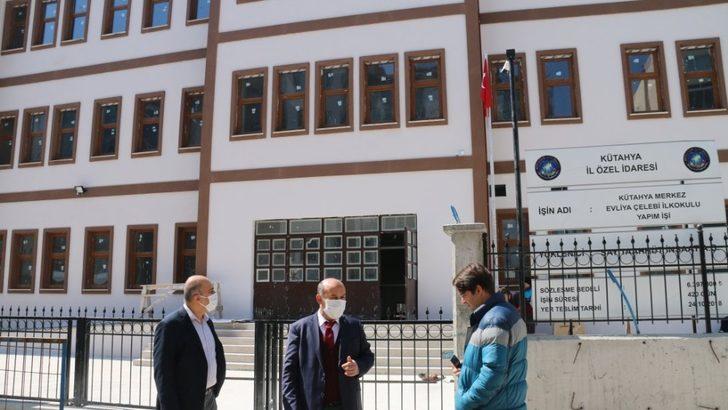 Müdür Başyiğit, Evliya Çelebi İlkokulu inşaatında incelemelerde bulundu G1
