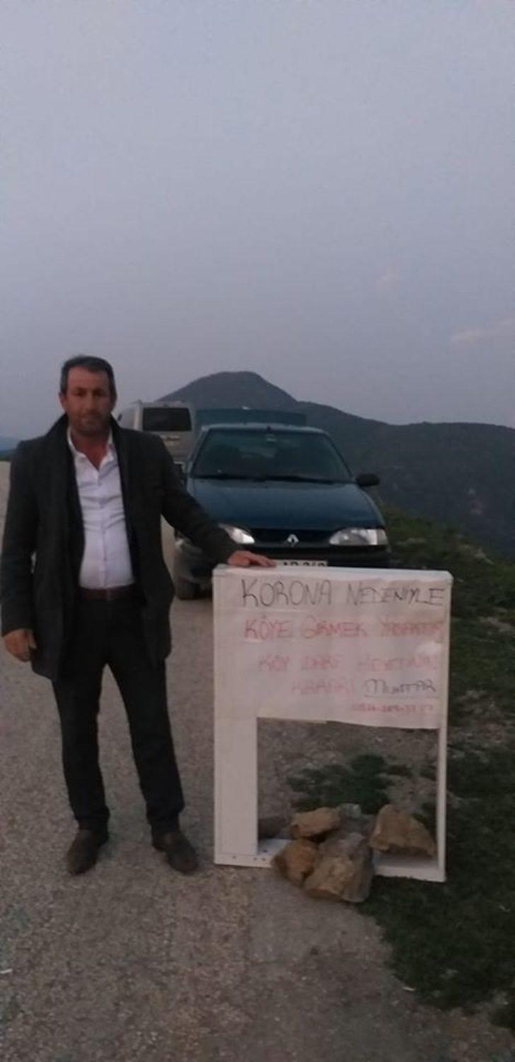 Kendi imkanlarıyla köye giriş çıkışları kontrol altına aldılar G3