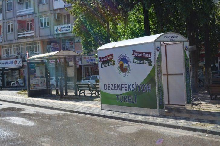Ceyhan’da dezenfeksiyon tüneli kuruldu G2