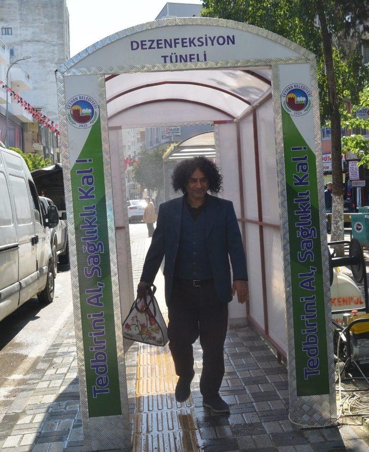 Ceyhan’da dezenfeksiyon tüneli kuruldu G3