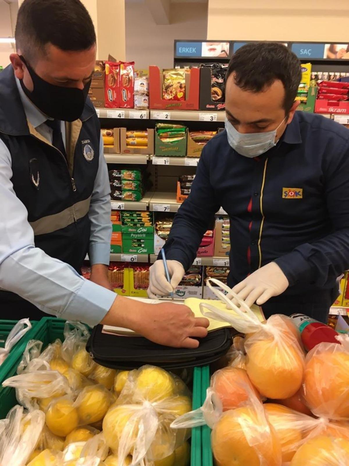 Buharkent&rsquo;te marketler denetlendi