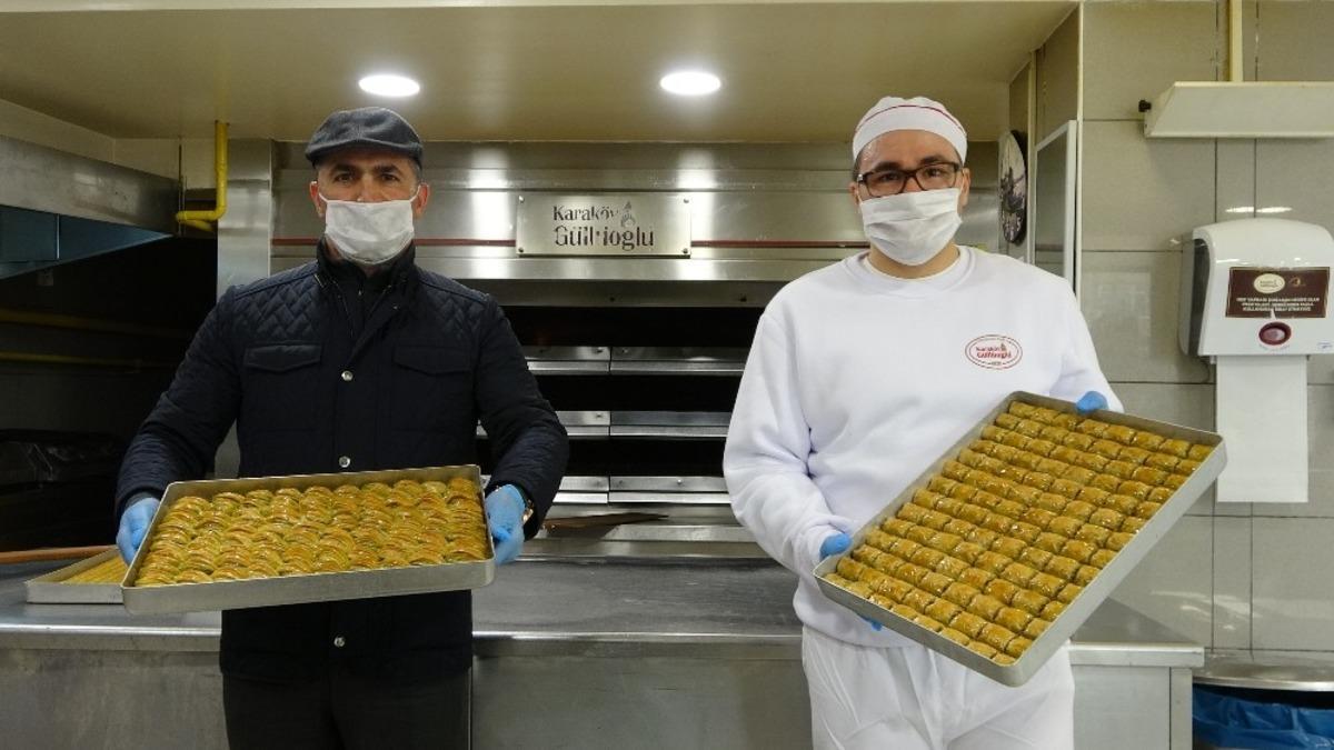 Başkanı Yıldız&rsquo;dan sağlık &ccedil;alışanlarına baklava jesti