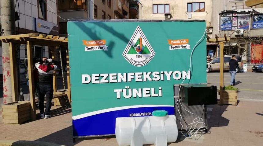 Devrek Belediyesinden ikinci dezenfektan istasyonu