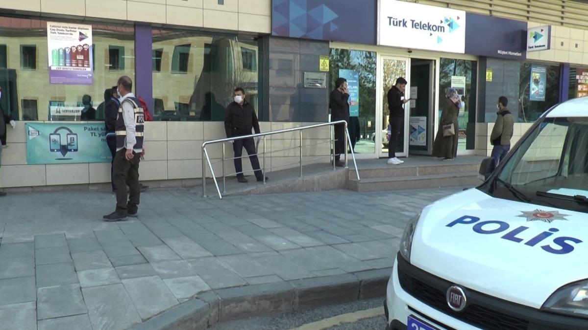 Erzurum&rsquo;da polisten sosyal mesafe tedbirleri