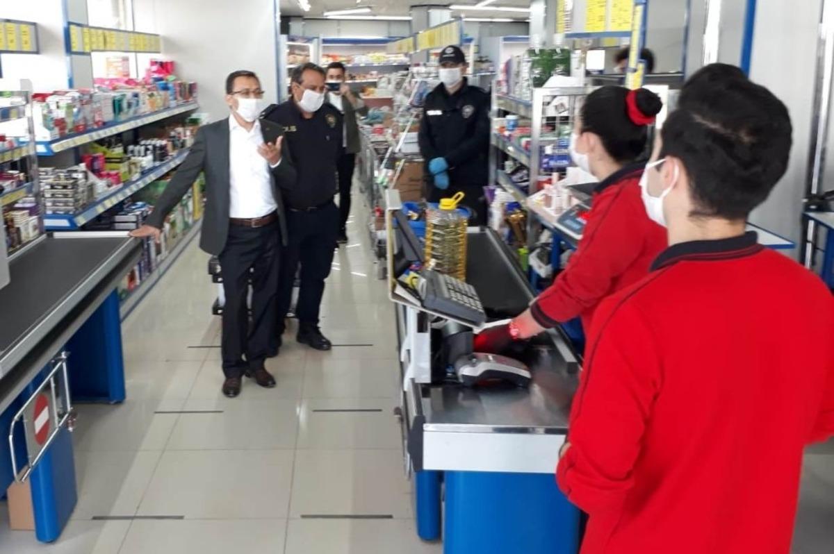Kaymakam U&ccedil;gun marketlerde inceleme yaptı