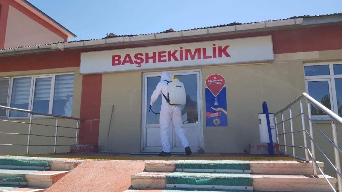 Kontrol noktası ve hastane dezenfekte &ccedil;alışması yapıldı